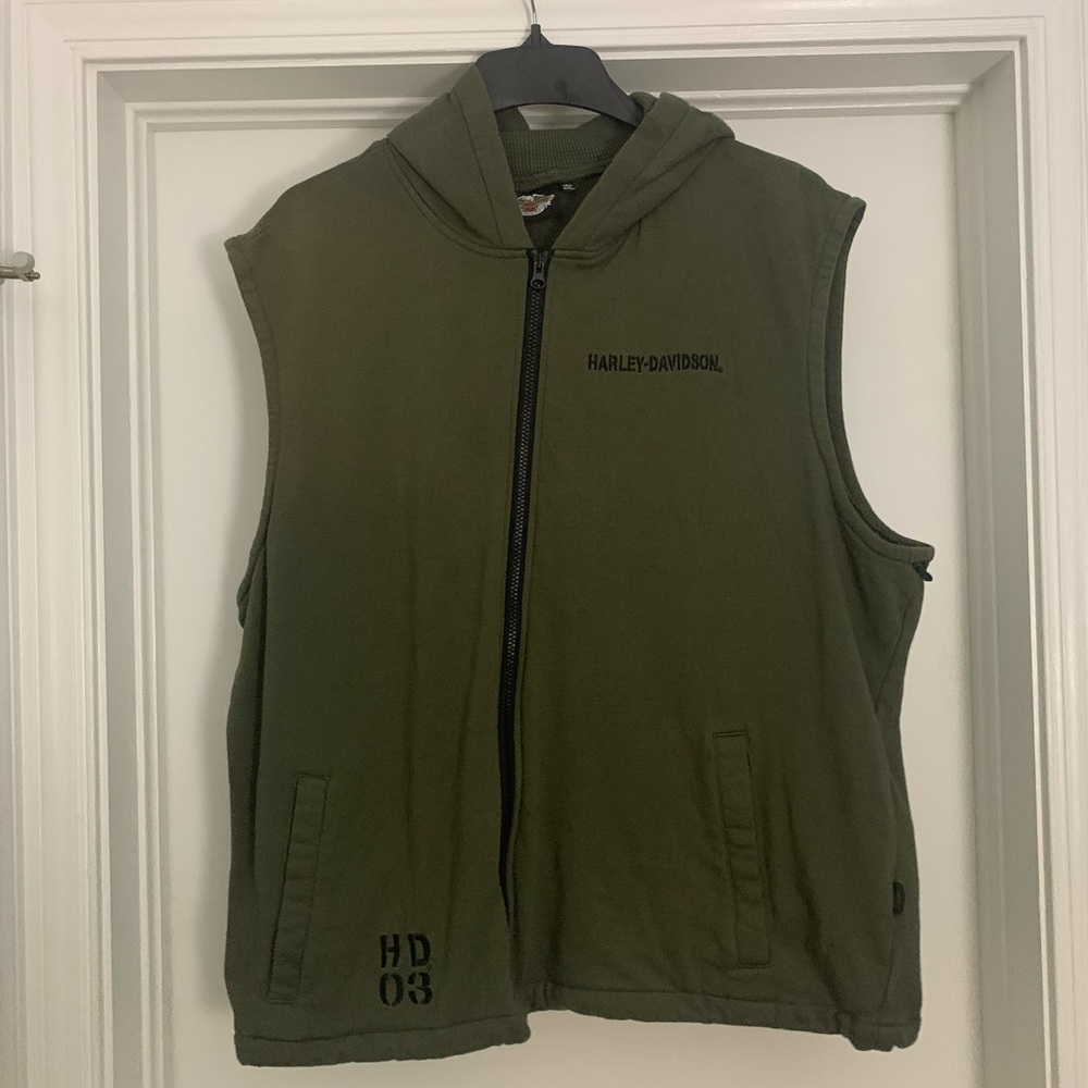 Green Harley Davidson Vest
